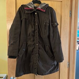 1 Madison Brown Hooded Coat